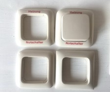 BUSCH JAEGER 2102 Heizung-Notschalter versch. Rahmen / Schalter Weiß Restposten