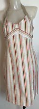 SONJA KIEFER Damen Sommer Kleid Mit Träger Weiß Gestreift Gr .36/38
