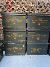 MILITÄR ARMEE 50 CAL MUNITIONSKISTE 5,56 METALL LAGERBEHÄLTER WERKZEUGKISTE GRADE 1