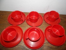 Konvolut    x  DDR Plastetassen + Teller   Kindergarten Hort  Plaste   Orginal