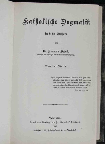 Katholische dogmatik sechs - katholische,