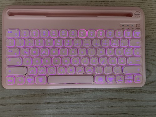 Tastatur rosa mit - mit, beleuchtung