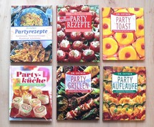 6 Bücher DR. OETKER PARTYREZEPTE, Partyküche, Konvolut, Party-Rezepte