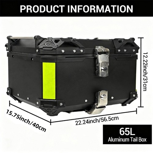 65l motorrad alu top case - alu,