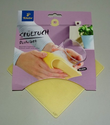 Tchibo silikon spültuch gelb - tchibo,
