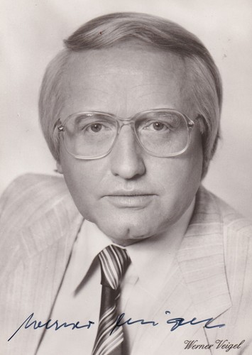 Autogramm werner veigel - -,