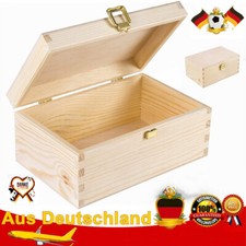 Creative Deco Holzkiste mit Deckel Holzbox Erinnerungsbox | 33.8 x 24.8 x 10cm