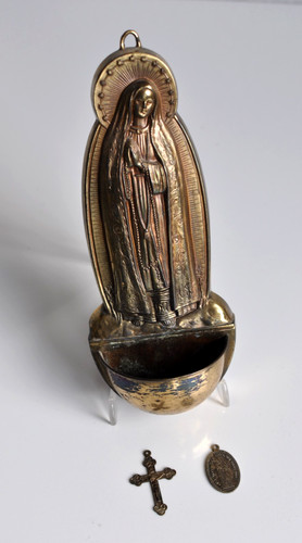 Wand weihwasserkessel madonna - weihwasserkessel,