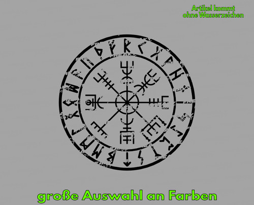 Vegvisir runen kompass 30cm - kompass,