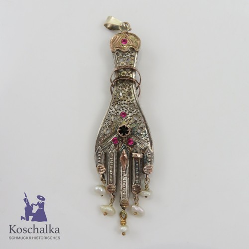 Antike 900er silber hamsa hand - antike,