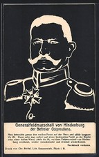 AK Generalfeldmarschall von Hindenburg, der Befreier Ostpreussens, Vexierbild 