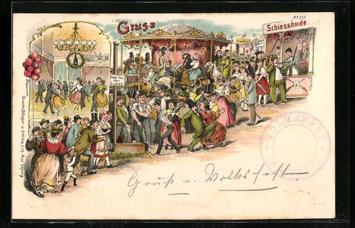 Lithographie szenen vom - szenen,