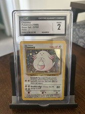 Pokémon TCG Chansey Base Set 3/102 Holo CGC Graded 2