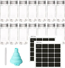 12x Gewürzgläser Set mit Deckel Gläser Vorratsbehälter Gewürzdosen Glas