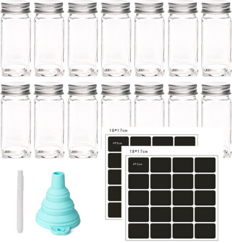 12x gewürzgläser set mit - set,