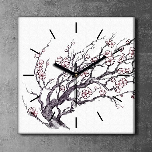 Wohnzimmer bild leinwand uhr - leinwand,