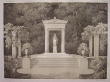 Lithograph temple paradise