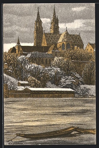 Künstler ernst e - künstler-ak,