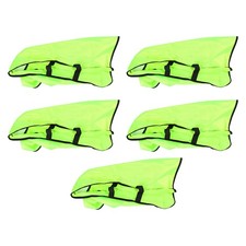(Leuchtendes Grün)5er-Set Training Leibchen Kinde Scrimmage Westen Fußball