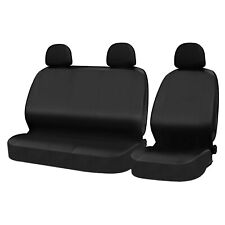 WOLTU Universal Auto Schonbezüge 1+2 Sitzbezug Kunstleder Sitzauflage Schwarz
