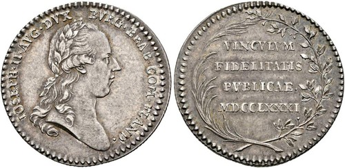 Jeton joseph 1781 - jeton, ii.