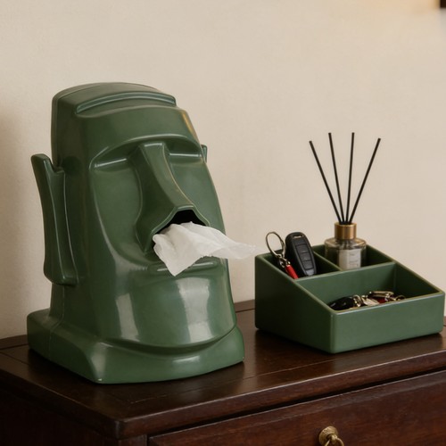 Moai kosmetiktuch halter - kosmetiktuch,