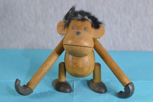 Holzfigur affe klammeraffe - affe,