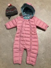 Sterntaler Overall Gr. 68 Schneeoverall Schneeanzug rosa Kapuze Reißverschluss