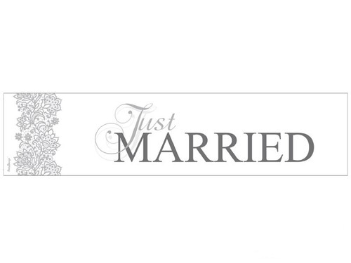 Just married nummernschild - married,