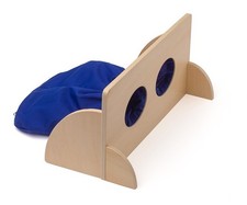 Montessori F-0140 Tast- und Fühlwand Sinnesspiel – Sensorik Lernmaterial aus Hol