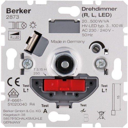 Berker drehdimmer 500w - berker,