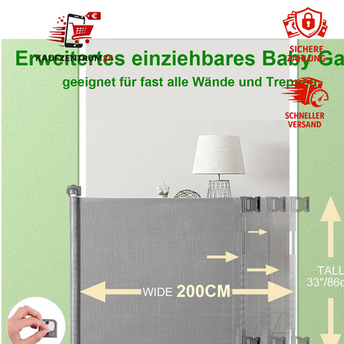 Treppenschutzgitter ausziehbar - treppenschutzgitter,