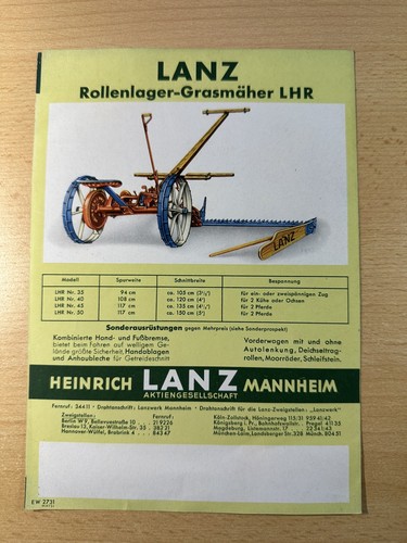Lanz rollenlager grasmäher - lanz,