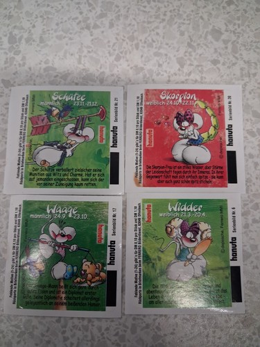 Hanuta sticker diddle maus - hanuta,