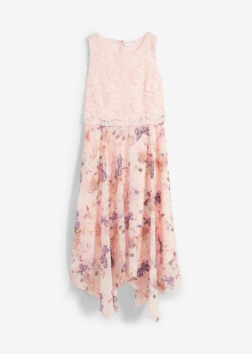 Chiffonkleid mit feiner spitze - mit,