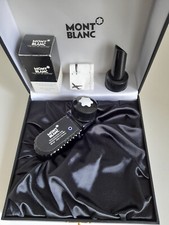 Große Montblanc Füllerbox mit Tintenfass und Ausgießer