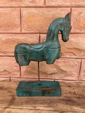 Holz Antik Pferd Panel