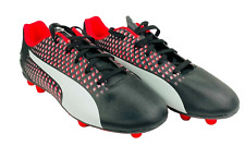 Puma ADRENO3 AG Kunstrasenplätze Kinder Fussballschuhe Schwarz Rot Größe 35,5