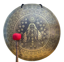 18 Zoll Yogi Tibetischer Feng Gong, Deep Sound Vibration Gong, Yoga Meditatio...