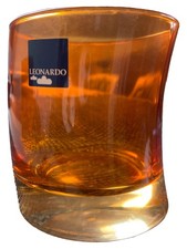 Leonardo Windlicht Modern Orange Glas Teelichthalter Deko