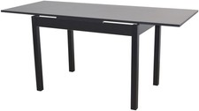 Auszugs-Esszimmertisch Schwarz