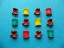 Timpo 12 Pferde Sättel / Sattel Decken für Mexikaner Cowboy und Indianer Figuren