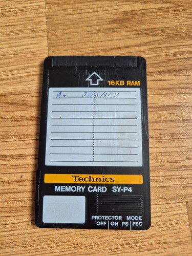 Technics memory card - card,