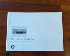 BMW E34 E30 E38 Autoradio BMW Business RDS Betriebsanleitung  Handbuch