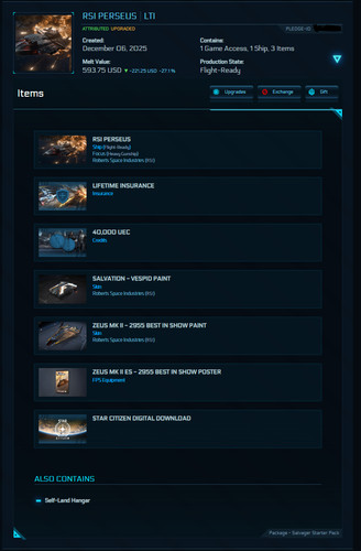 Star citizen rsi perseus - citizen,