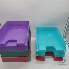 Esselte Briefablage, 10er Pack - mehrere Beschädigt- Stapelbarer A4 Papierablage