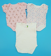 3x Kurzarm Body Gemustert Mädchen in Gr. 62/68 (3-6 M)    100% Baumwolle