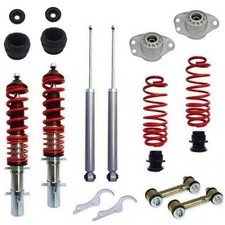 Gewindefahrwerk Domlager Koppelstangen RedLine Satz für Audi A3 VW Golf 4 Bora