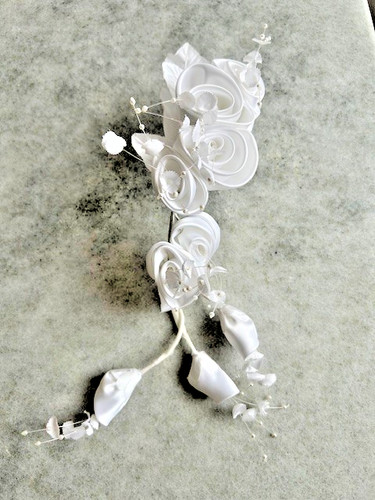 Kopfschmuck braut weiße - f,