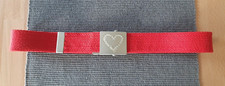 Stoffgürtel Gürtel Kinder Mädchen Damen rot Breite 3,7 cm Länge 90cm